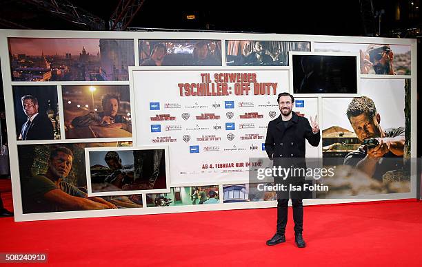 Jan Koeppen attends the 'Off Duty' German premiere on February 03, 2016 in Berlin, Germany.