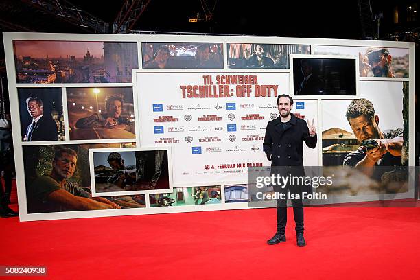 Jan Koeppen attends the 'Off Duty' German premiere on February 03, 2016 in Berlin, Germany.