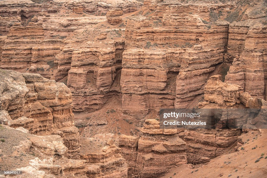 Charyn Canyon near the Almaty city in Kazakhstan