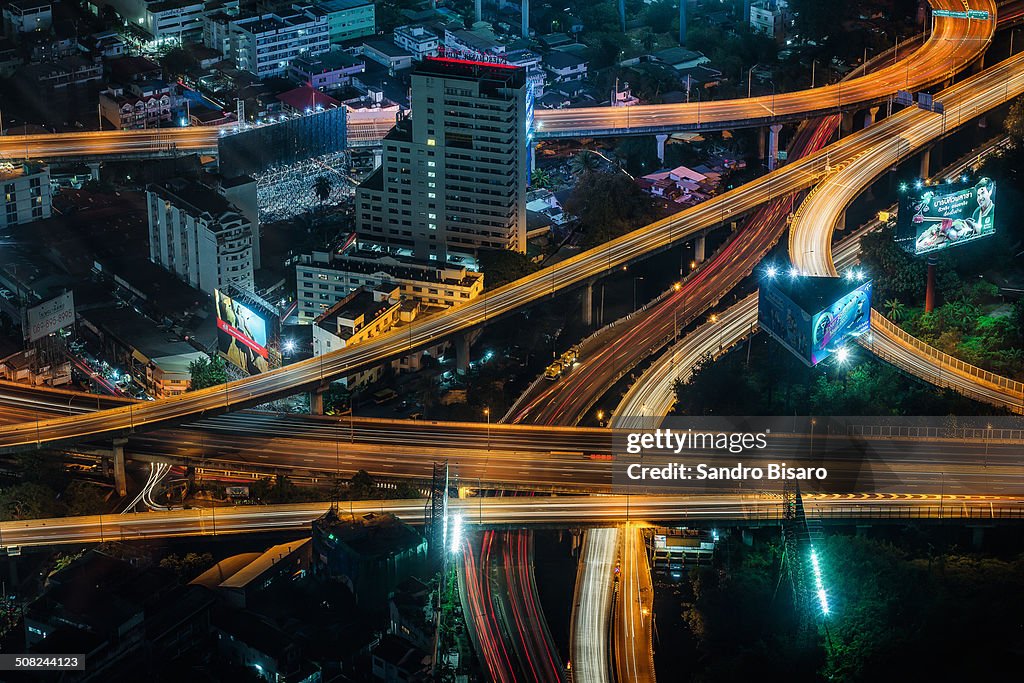 Bangkok Highways at night