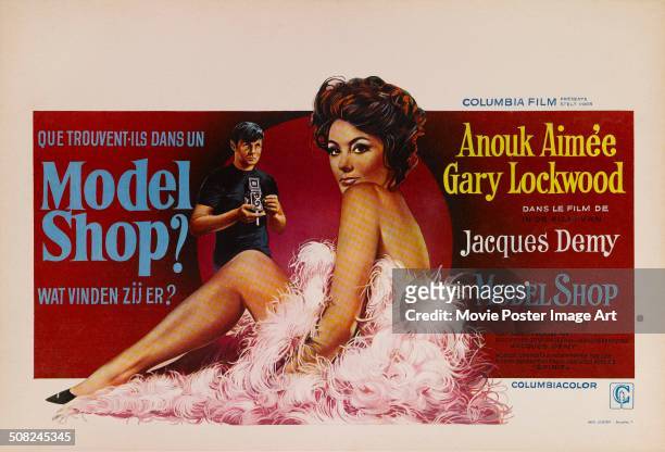 Poster for Jacques Demy's 1969 drama 'Model Shop' starring Anouk Aimée and Gary Lockwood.