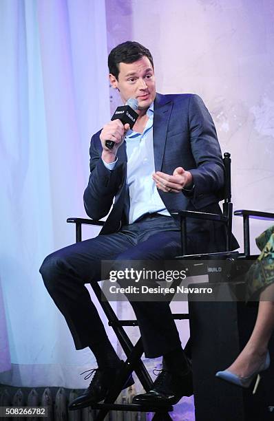 Actor Benjamin Walker attends AOL Build Speaker Series - Teresa Palmer, Benjamin Walker And Nicholas Sparks, "The Choice" at AOL Studios In New York...