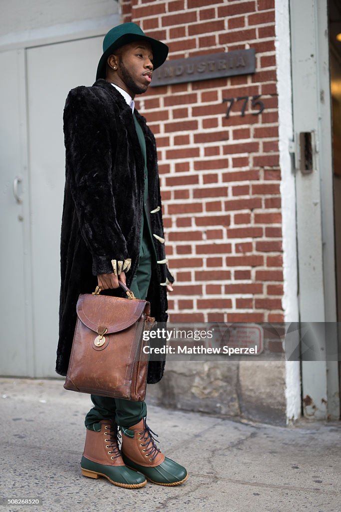 Street Style - Day 1 - New York Fashion Week: Men's Fall/Winter 2016