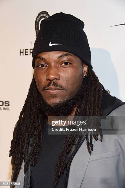 Football player Chris Ivory attends Glazer Palooza and Suits and Sneakers on February 3, 2016 in San Francisco, California.