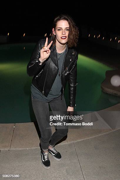 Actress Kristen Stewart attends the Albright Fashion Library LA Launch on February 3, 2016 in Beverly Hills, California.