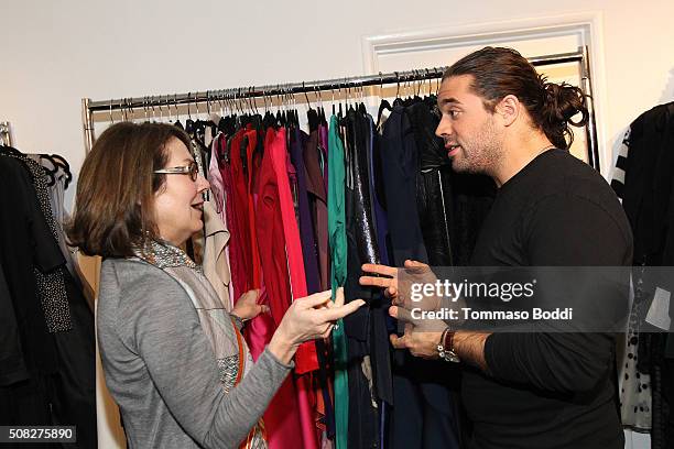 Guests attend the Albright Fashion Library LA Launch on February 3, 2016 in Beverly Hills, California.