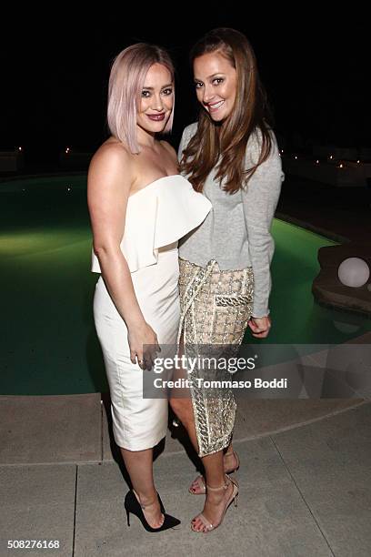 Actress Hilary Duff and Marina Albright attend the Albright Fashion Library LA Launch on February 3, 2016 in Beverly Hills, California.