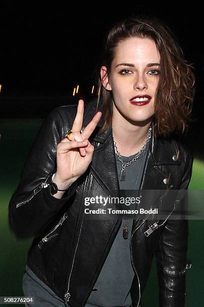 Actress Kristen Stewart attends the Albright Fashion Library LA Launch on February 3, 2016 in Beverly Hills, California.