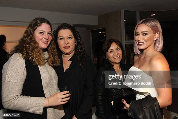 Actress Hilary Duff and guests attend the Albright Fashion Library LA Launch on February 3, 2016 in Beverly Hills, California.