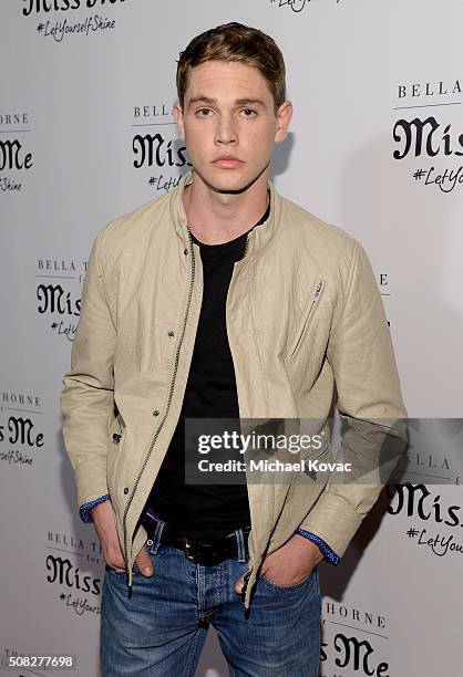 Actor Jedidiah Goodacre attends Miss Me and Cosmopolitan's Spring Campaign Launch Event Hosted by Bella Thorne at The Terrace at Sunset Tower Hotel...