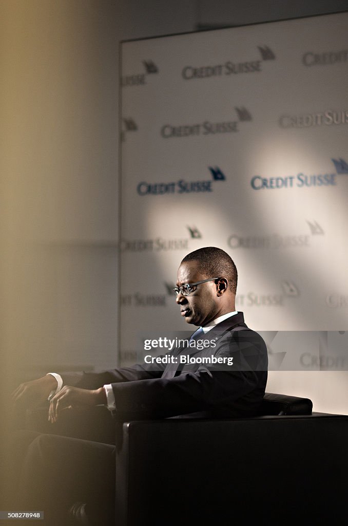 Credit Suisse Group AG Chief Executive Officer Tidjane Thiam Interview And Full Year Results News Conference