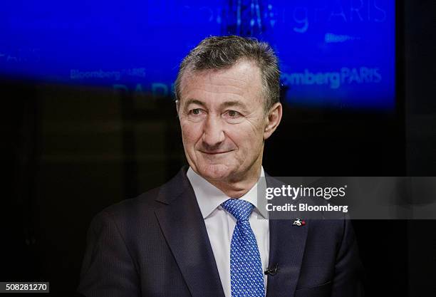 Bernard Charles, chief executive officer of Dassault Systemes SA, looks on ahead of a Bloomberg television interview in Paris, France, on Thursday,...