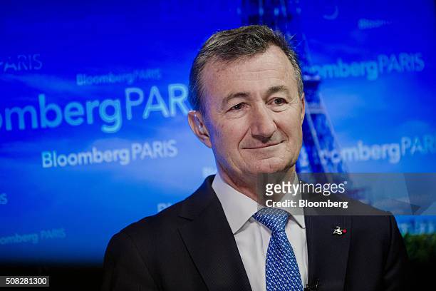 Bernard Charles, chief executive officer of Dassault Systemes SA, looks on ahead of a Bloomberg television interview in Paris, France, on Thursday,...