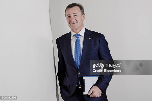 Bernard Charles, chief executive officer of Dassault Systemes SA, poses for a photograph after a Bloomberg television interview in Paris, France, on...