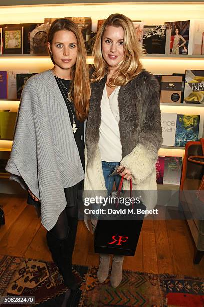 Irene Forte and Caggie Dunlop attend the launch of Forte Organics hosted by Irene Forte at Brown's Hotel, a Rocco Forte Hotel, on February 4, 2016 in...