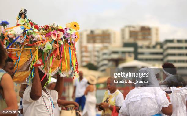 candomblé/iemanjá/salvador (ba - iemanja stock-fotos und bilder