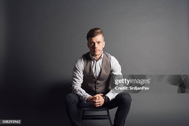 classy guy - waistcoat stock pictures, royalty-free photos & images