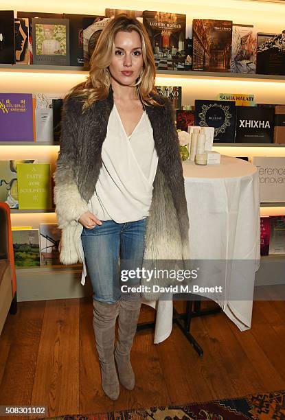 Caggie Dunlop attends the launch of Forte Organics hosted by Irene Forte at Brown's Hotel, a Rocco Forte Hotel, on February 4, 2016 in London,...