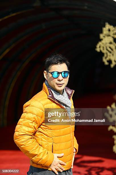 Actor Peyman Maadi looks on during the Fajr Film Festival on February 4, 2016 in Tehran, Iran.