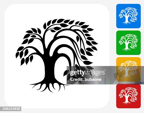 Tree Icon Flat Graphic Design Tree Icon Flat Graphic Design