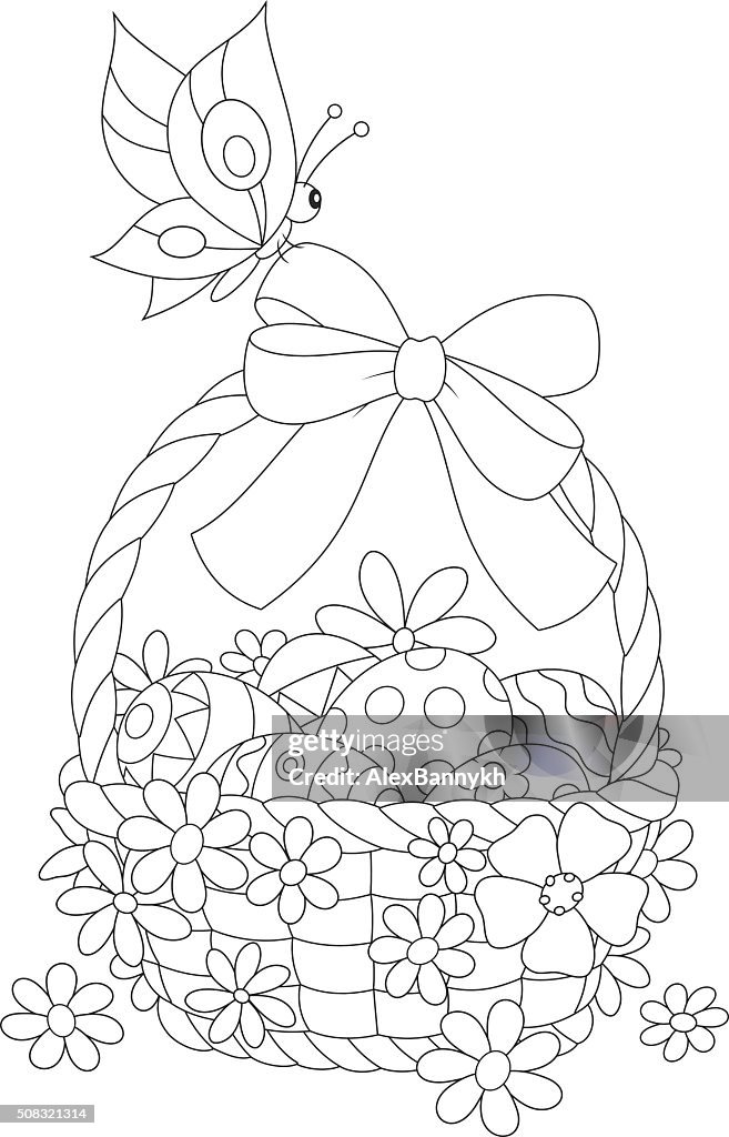 Easter Basket High-Res Vector Graphic - Getty Images