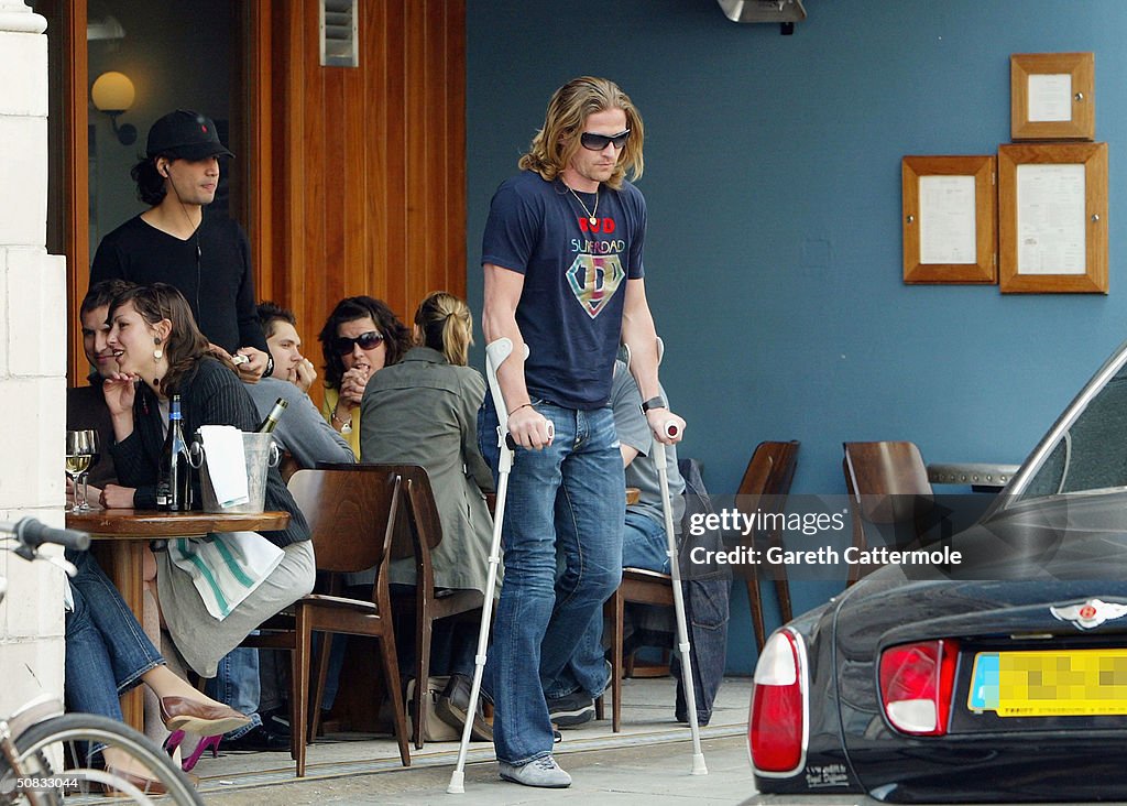 Emmanuel Petit Out In Notting Hill