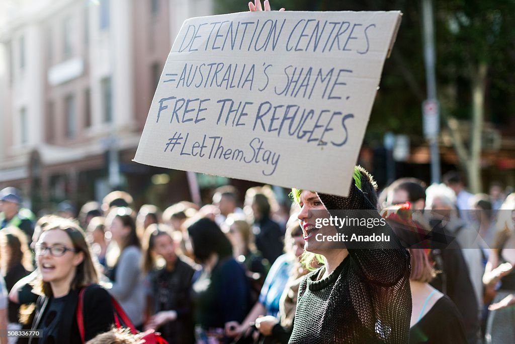 Pro- Migrant protest in Melbourne