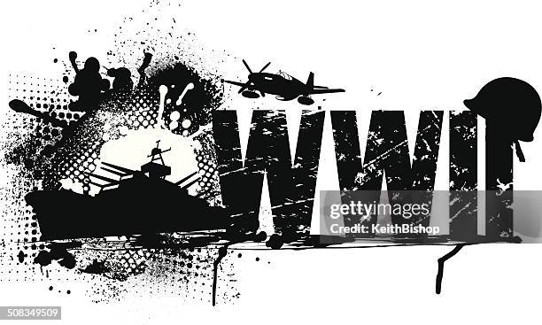 world war two graphic - world war ii aircraft stock illustrations