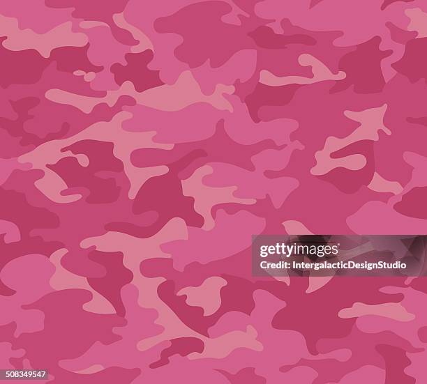 pink camo pattern repeat - camouflage pattern stock illustrations