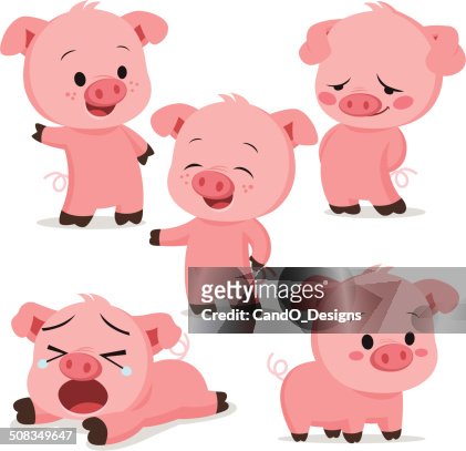 Piglet Cartoon Set High-Res Vector Graphic - Getty Images