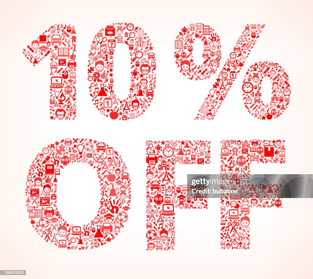 10% Off on educational royalty free vector art Pattern