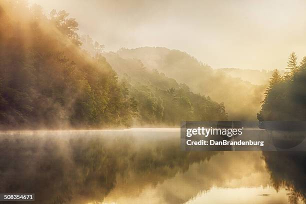 área silvestre lago - montañas apalaches fotografías e imágenes de stock