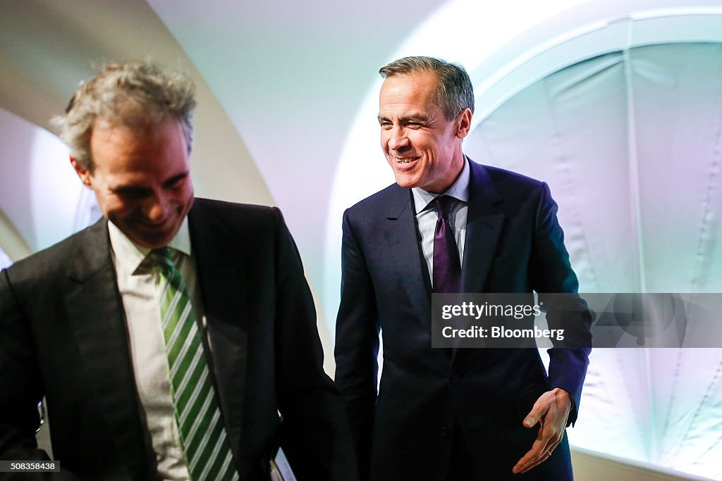 Bank of England Governor Mark Carney Presents The Quarterly Inflation Report At A News Conference