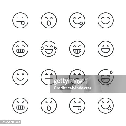 Emoji Icons set 2 | Black Line series Emoji Icons set 2 | Black Line series