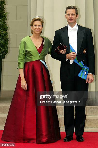 Infanta Cristina of Spain and her husband Inaki Urdangarin arrive to attend the wedding between Danish Crown Prince Frederik and Miss Mary Elizabeth...