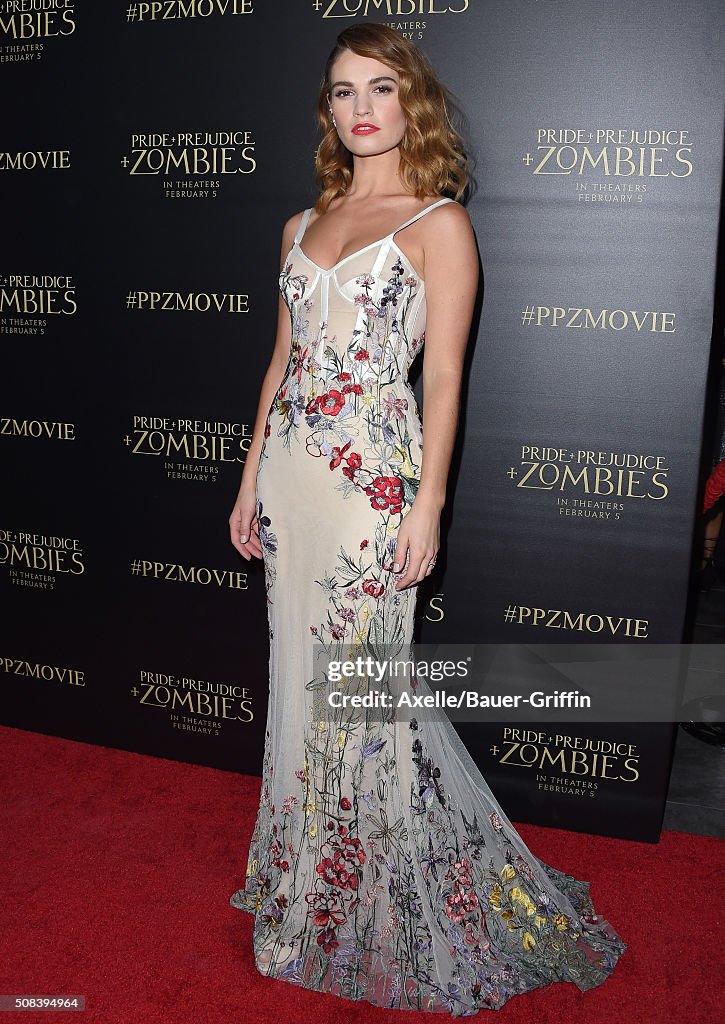 Premiere Of Screen Gems' "Pride And Prejudice And Zombies" - Arrivals