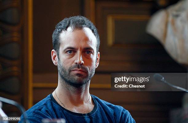 Former director of the Paris Opera Ballet Benjamin Millepied attends a press conference at the Opera Garnier on February 04, 2016 in Paris, France....