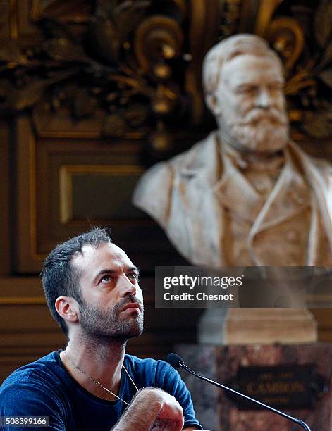Former director of the Paris Opera Ballet Benjamin Millepied attends a press conference at the Opera Garnier on February 04, 2016 in Paris, France....