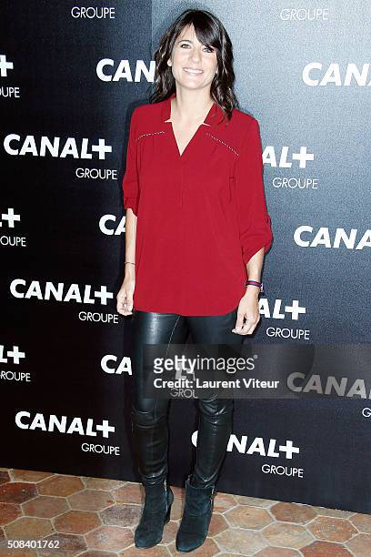 Estelle Denis attends the 'Canal + Animators' Party At Manko on February 3, 2016 in Paris, France.