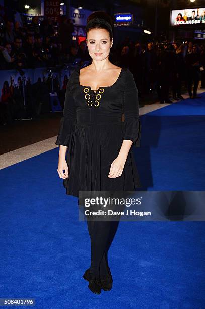 Gizzi Erskine attends a Fashionable Screening of the Paramount Pictures film "Zoolander No. 2" at Empire Leicester Square on February 4, 2016 in...