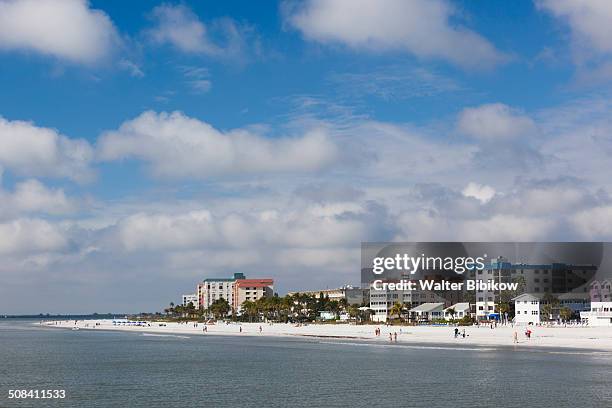 usa, florida, gulf coast, fort myers beach - fort myers beach 個照片及圖片檔