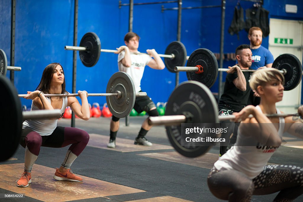 Gym gym workout: Weightlifting class