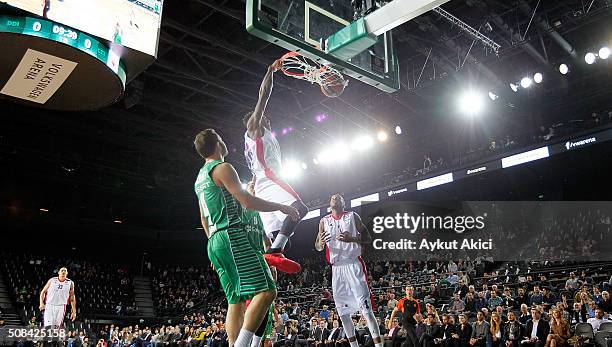 Quincy Miller, #30 of Crvena Zvezda Telekom Belgrade in action during the Turkish Airlines Euroleague Basketball Top 16 Round 6 game between...