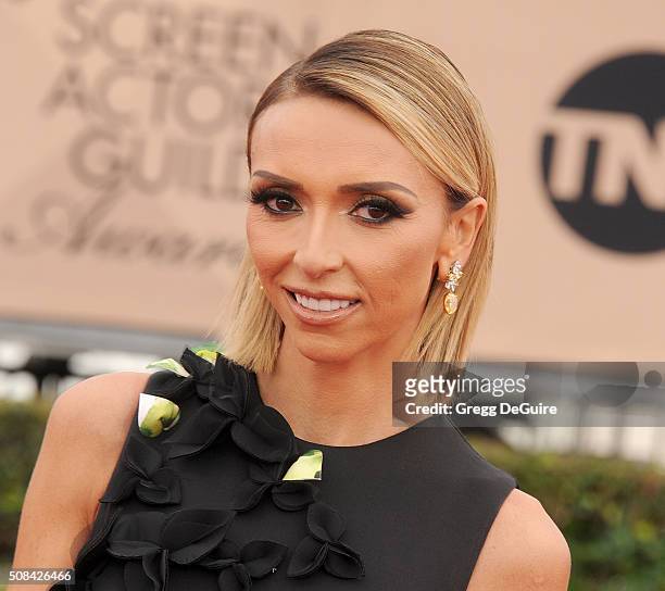 Personality Giuliana Rancic arrives at the 22nd Annual Screen Actors Guild Awards at The Shrine Auditorium on January 30, 2016 in Los Angeles,...