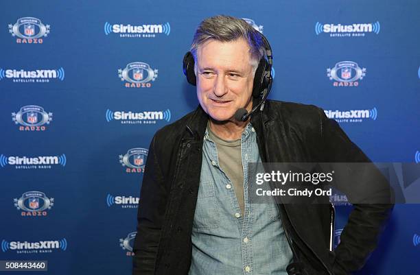 Actor Bill Pullman visits the SiriusXM set at Super Bowl 50 Radio Row at the Moscone Center on February 4, 2016 in San Francisco, California.