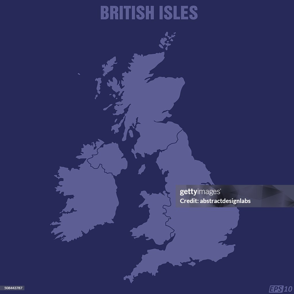 Islas Británicas Mapa