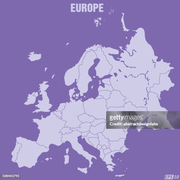 europe map - slovakia stock illustrations