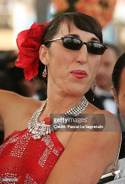 Spanish actress Rosie de Palma attends the premiere of movie "Comme Une Image" at the Palais des Festivals on May 16, 2004 in Cannes, France.