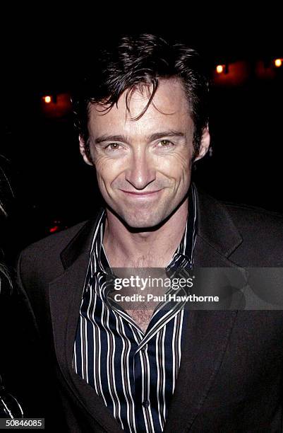 Hugh Jackman arrives at the 49th annual Drama Desk Awards at the La Guardia Concert Hall in Lincoln Center May 16, 2004 in New York City.