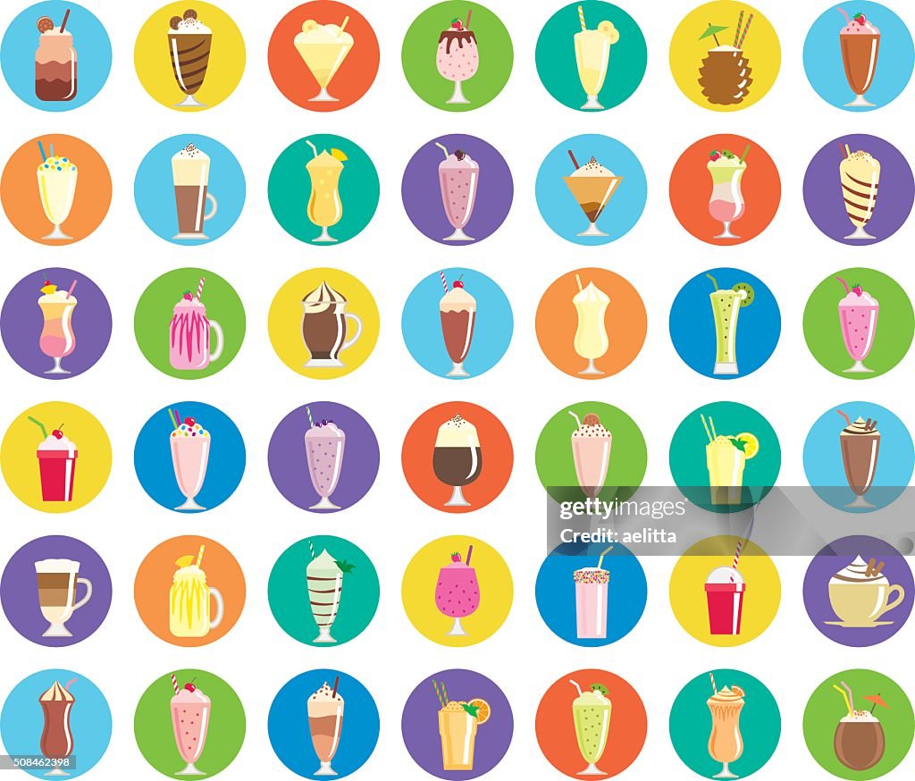 Milkshake icons